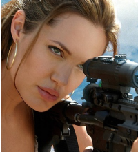 Angelina Jolie’s a Pistol-Packin’ Mama